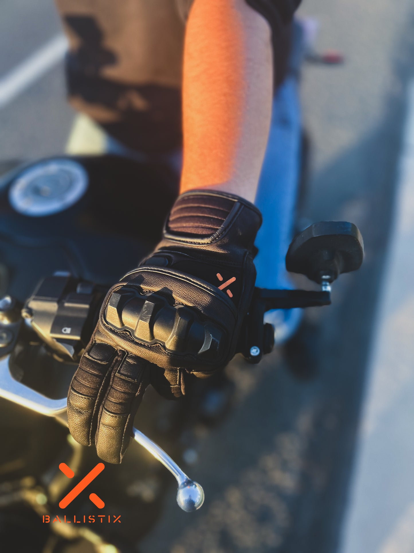 Ballistix Premium Goat Leather Moto Gloves