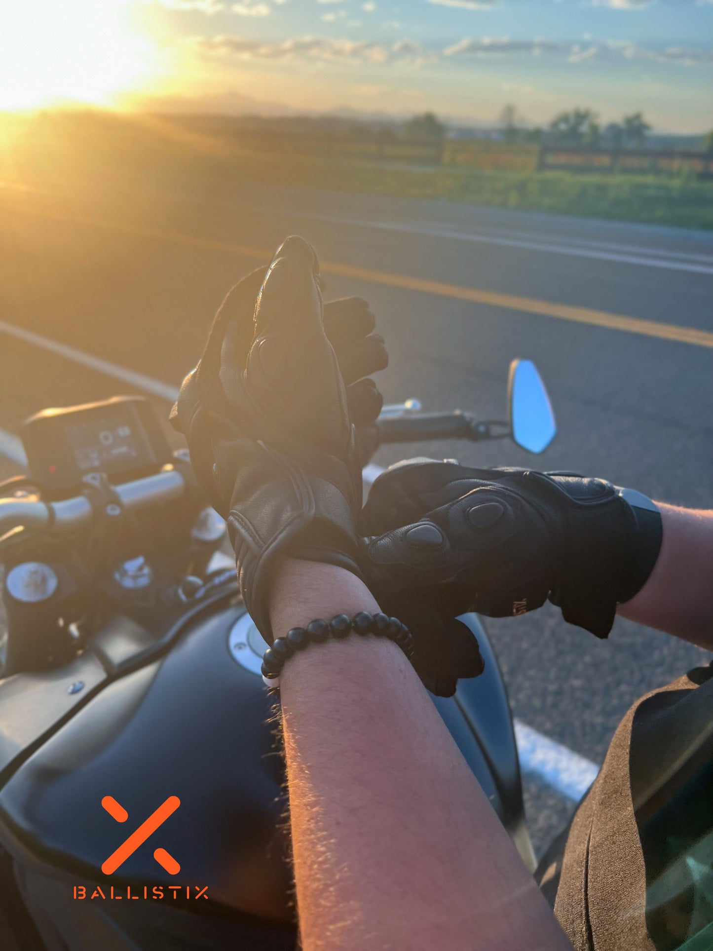 Ballistix Premium Goat Leather Moto Gloves