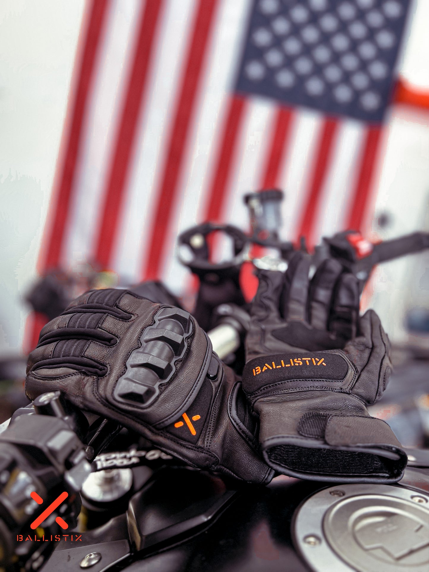 Ballistix Premium Goat Leather Moto Gloves